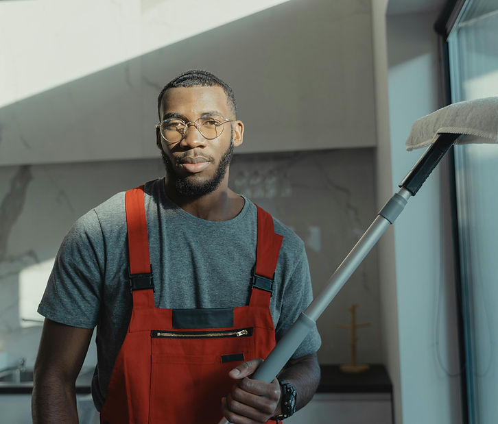 The Majestic Commercial Cleaning team ready for service